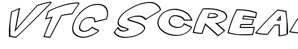VTC Scream it Loud font preview